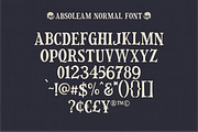 Absoleam Vintage Rough, a Sans Serif Font by 24Design Studios (Thumbnail 6 of 7)