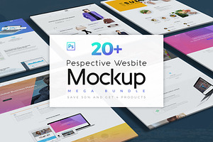 Perspective Website Mockup Bundle