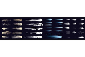 Comic meteor effect. Comet speed fly, an Illustration by Stock-Smart-Start
