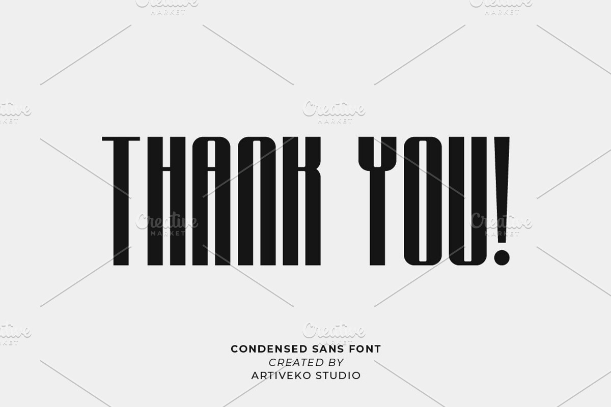 Soupra Condensed Sans, a Sans Serif Font by Artiveko (Photo 7 of 7)