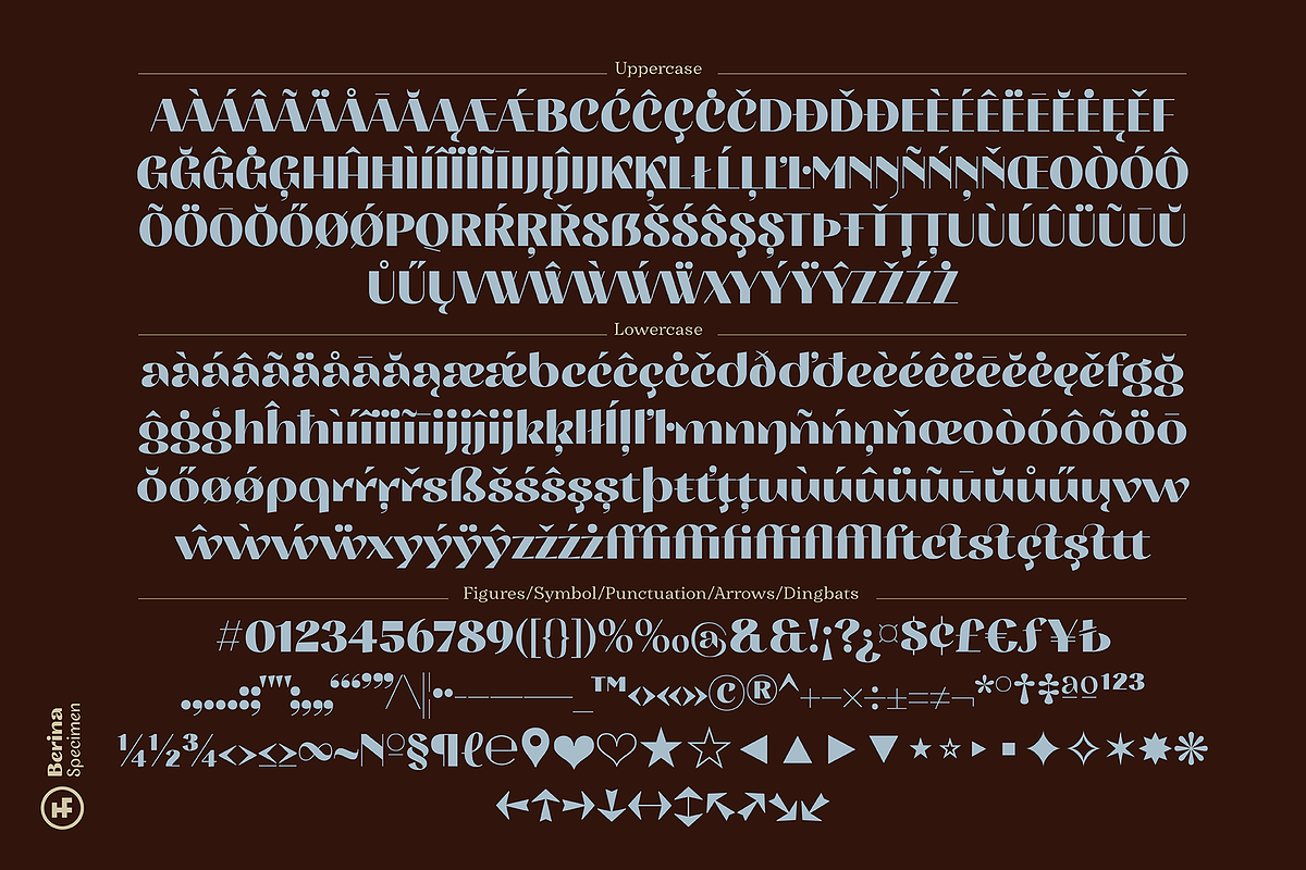 Berina Display, a Sans Serif Font by Hurufatfont (Photo 16 of 16)