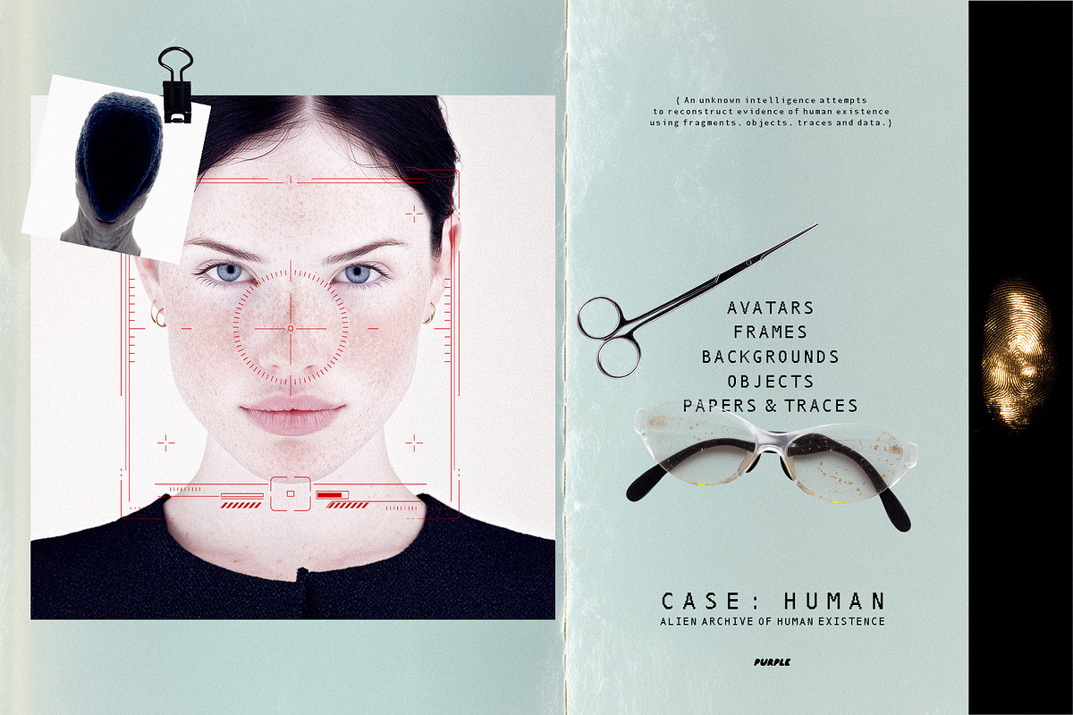 Case: HUMAN. Collage Pack, an Object Graphic by Purple (Photo 3 of 18)