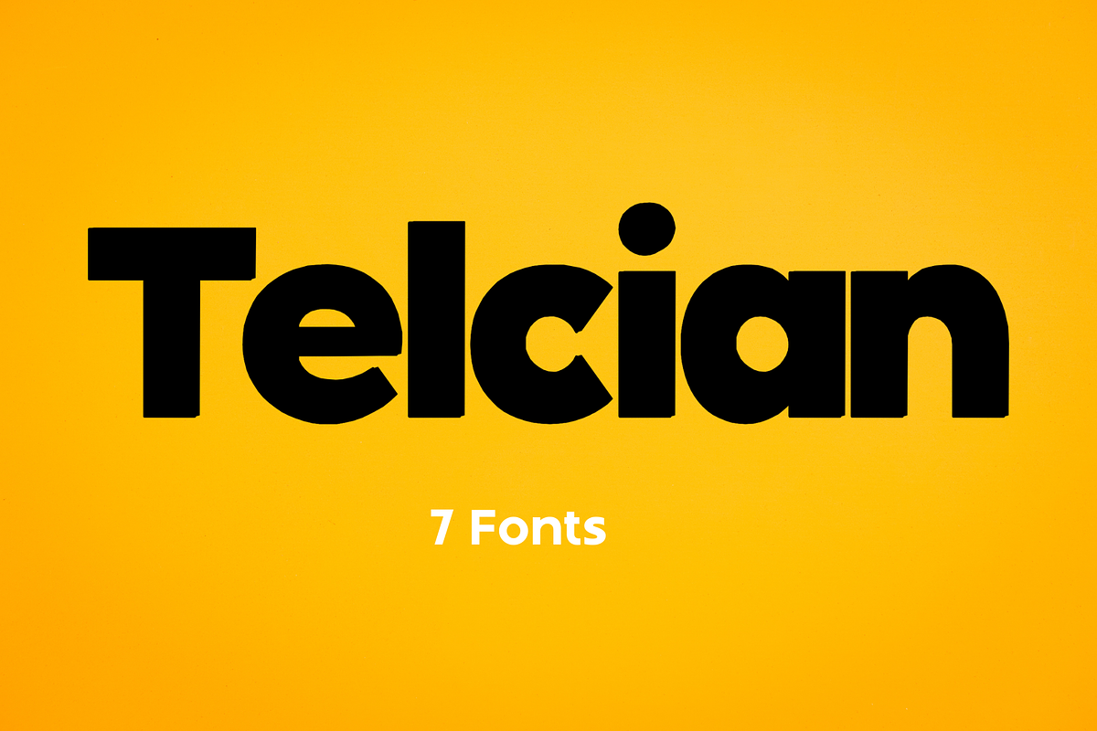 Telcian, a Sans Serif Font by Aditastudios (Photo 1 of 8)