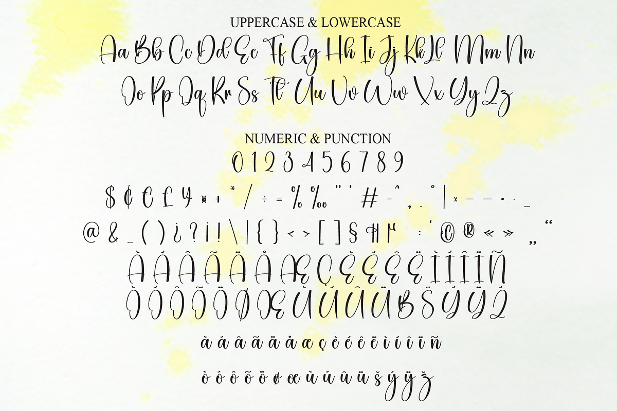 Splashes | Script Font, a Handwritten Font by Scratchones (Photo 7 of 8)