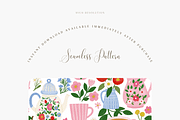Vintage Croissants Seamless Pattern, a Pattern Graphic by Pati Charm Studio (Thumbnail 2 of 6)