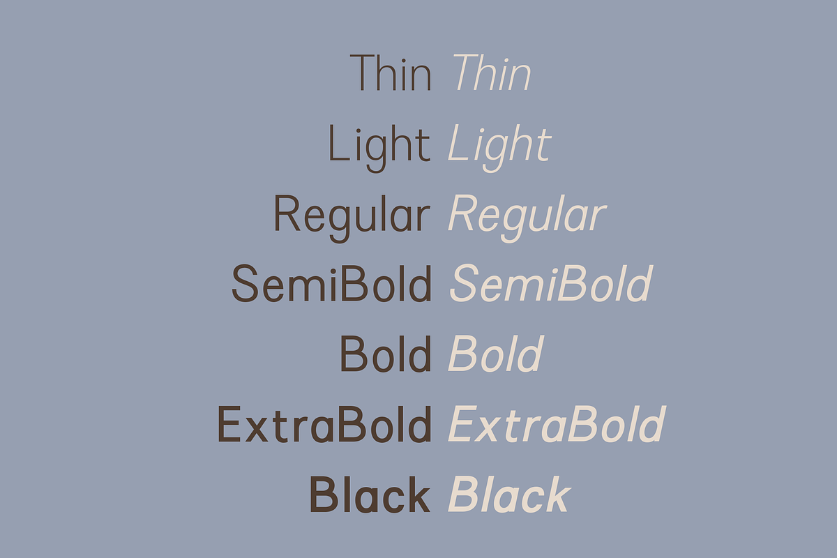 Rivoga Sans | Modern Organic Sans, a Sans Serif Font by The Gelato Type (Photo 2 of 14)