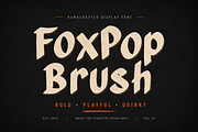 FoxPop Brush, a Slab Serif Font by Wow Magic (Thumbnail 1 of 6)