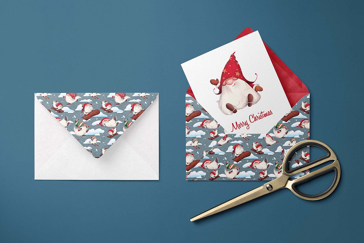 Playfull Winter Gnomes, a Seasonal Illustration by Breezy Avenue (Photo 6 of 11)