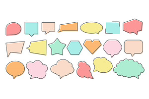 Colorful quote box speech bubble, an Illustration by Lemberg Vector