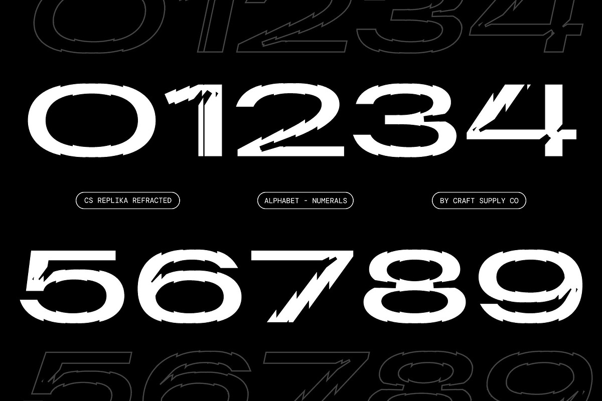 CS Replika Refracted, a Sans Serif Font by Craft Supply Co. (Photo 4 of 8)