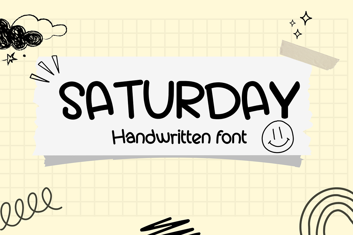 Saturday, a Handwritten Font by Sirinart