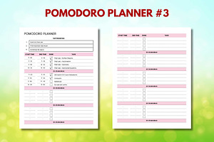 Pomodoro Planner & Tracker