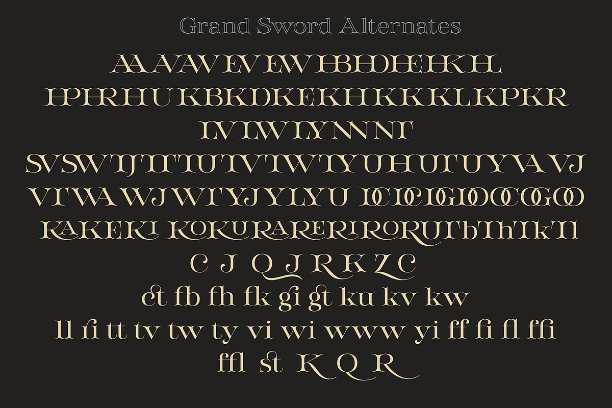 Grand Sword, a Serif Font by Ahmet Altun (Photo 9 of 9)
