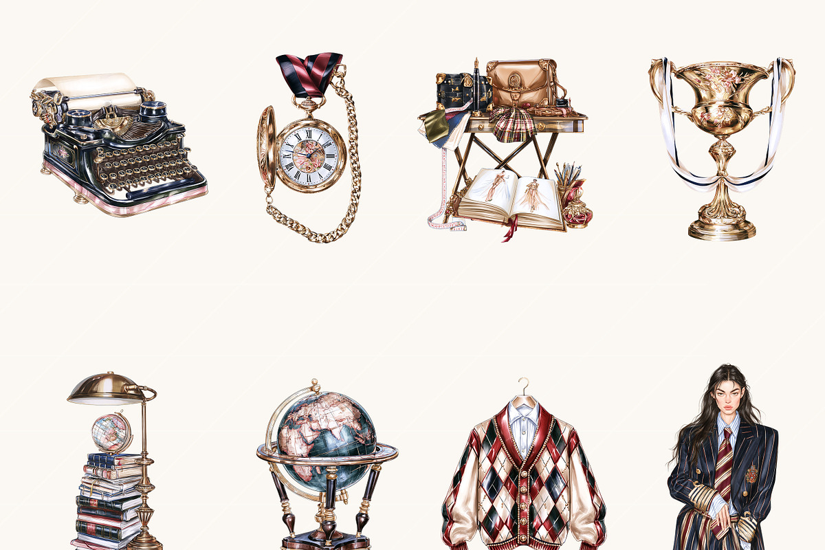 Watercolor Halloween Clipart Bundle, a Seasonal Illustration by BusyDaydesign (Photo 2 of 9)