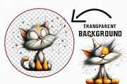 New Year Cat Clipart, Party Graphics, an Illustration by Libby Wishes (Thumbnail 5 of 7)