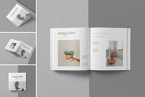 Square Magazine Mockup, a Product Mockup by ZippyPixels
