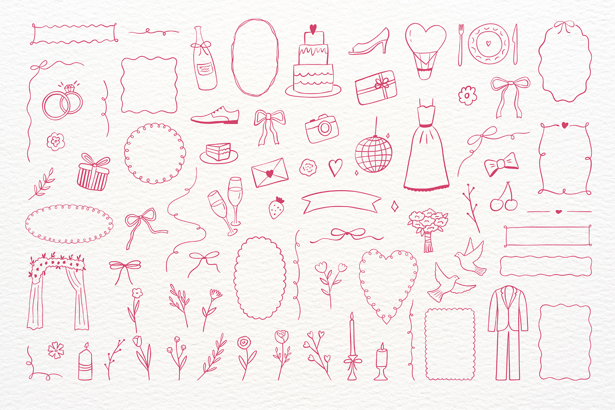 Whimsical Wedding Design Bundle, an Object Graphic by Ollyta May (Photo 5 of 10)