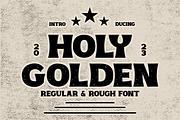 Holy Golden  - Bold Retro And Classi, a Font by PutraCetol Studio (Thumbnail 1 of 12)
