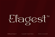 Elagest - Modern Serif Font, a Serif Font by Iqsiart Studio (Thumbnail 1 of 16)