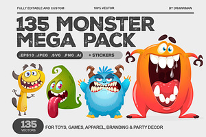 Monster Pack - 135 Cute Monsters