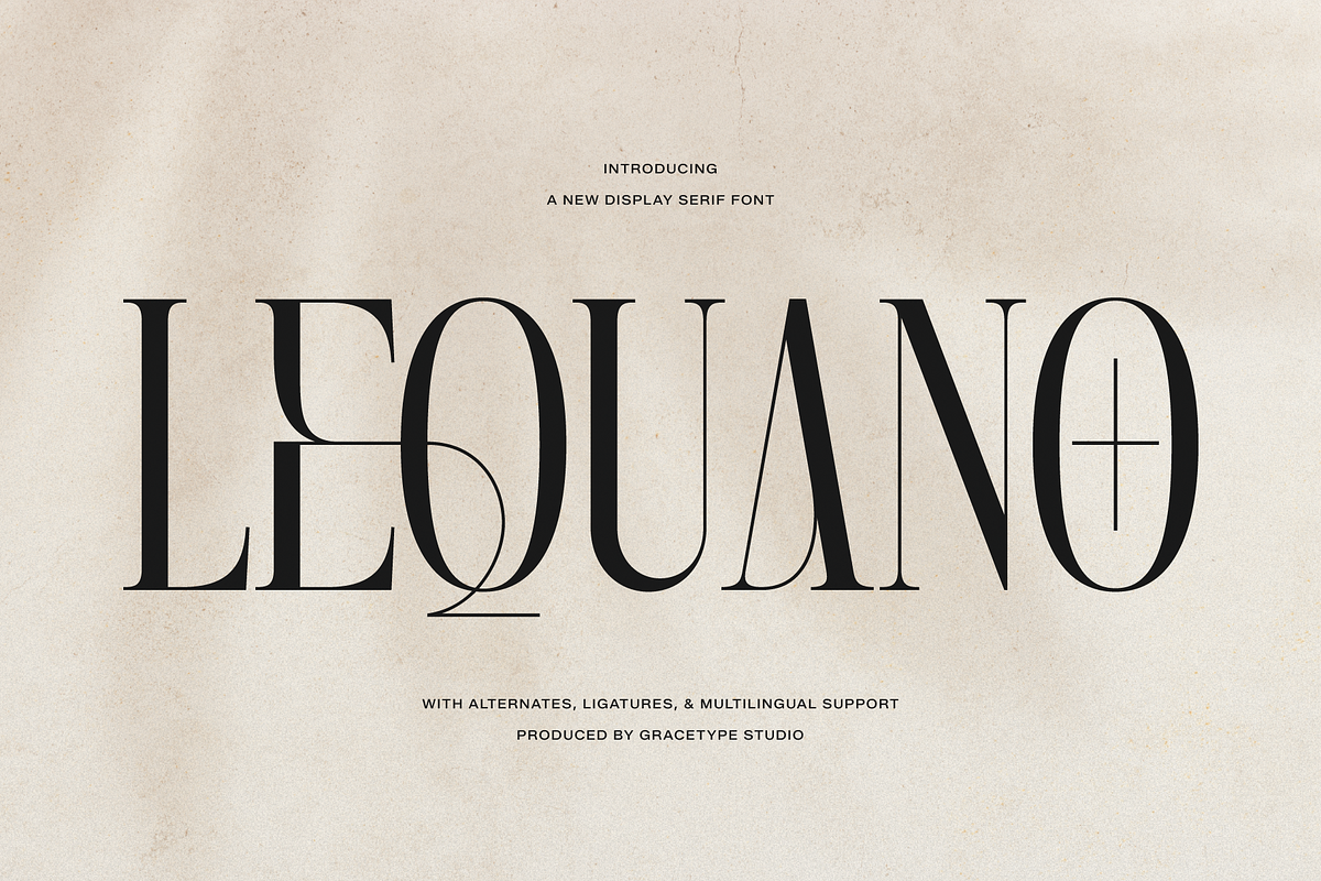 Lequano | New Display Serif, a Serif Font by gracetype_studio (Photo 1 of 12)