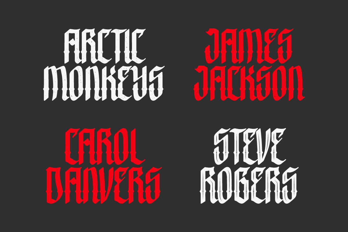 Crashburn | Blackletter Font, a Blackletter Font by yellowline (Photo 6 of 7)