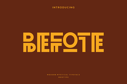 Befote - Modern Mystical Typeface, a Font by Letterna