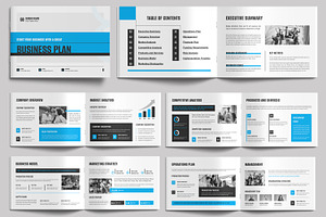 Business Plan Brochure Layout, a Brochure Template by MightyDesign