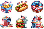 4th of July Fast Food Sublimation, an Illustration by DreamArtGraphic (Thumbnail 4 of 4)