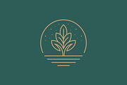 Botanical Plant Logo Circular, a Branding & Logo Template by Signatoro (Thumbnail 1 of 2)