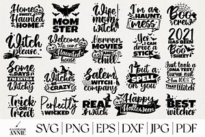 Halloween SVG Quote Bundle