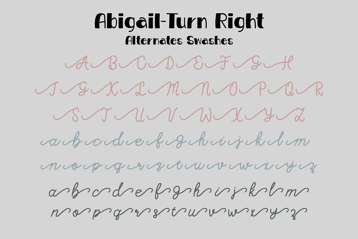 Abigail OTF, a Symbol Font by DREAMs Soul G. (Photo 8 of 9)
