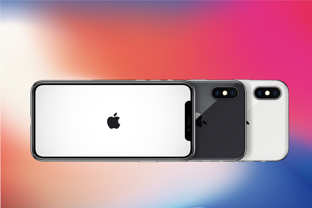 Apple iPhone X mockups (PSD+AI), an iPhone Mockup by voin_Sveta (Photo 8 of 8)