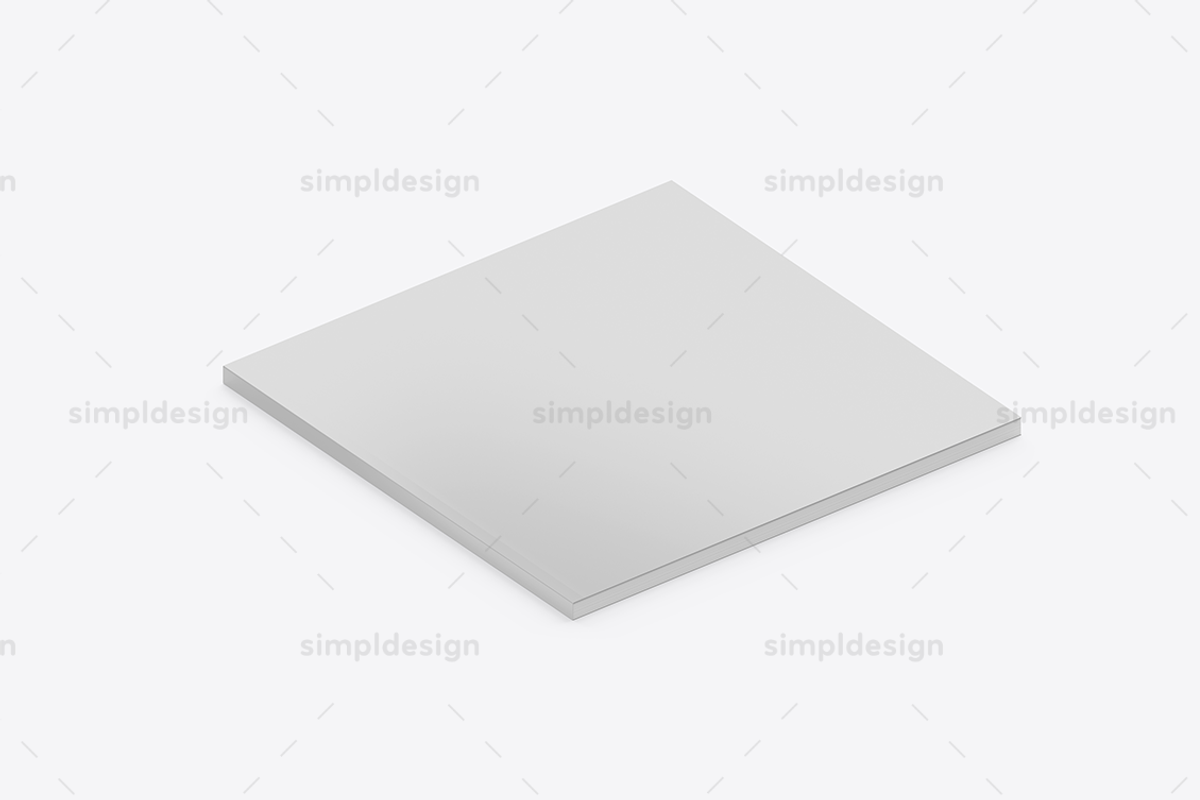 Square Softcover Book Mockup, a Books & Magazine Mockup by SimplDesign (Photo 4 of 13)