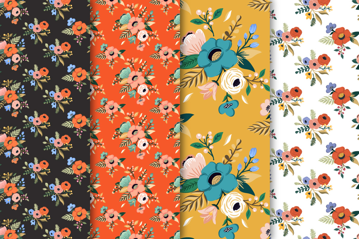 Hand Drawn Flower Patterns, a Pattern Graphic by Dasha_D (Photo 7 of 8)