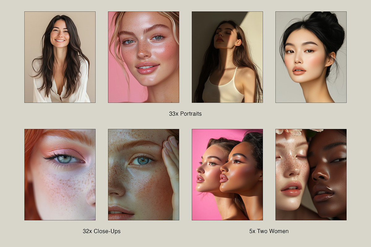 70 Women Portraits | Stock Images, a Beauty & Fashion Photo by Vermeulen Design Studio (Photo 3 of 5)