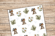 Cute cat digital paper pack,, a Pattern Graphic by Shabbypaperboutique (Thumbnail 4 of 5)