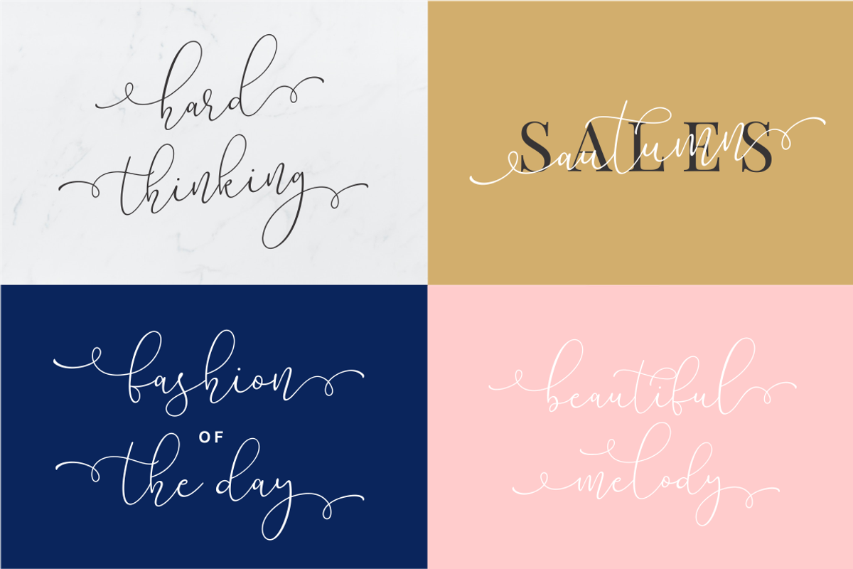 Lilypaly - Handlettering Font preview 5