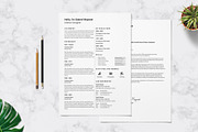 Clean Resume Design Template, a Resume Template by Graphic Template (Thumbnail 2 of 3)