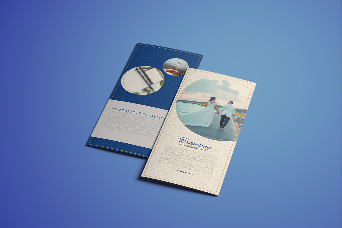 Traveling Business Trifold Brochure, a Brochure Template by Design with Qurat (Photo 3 of 9)