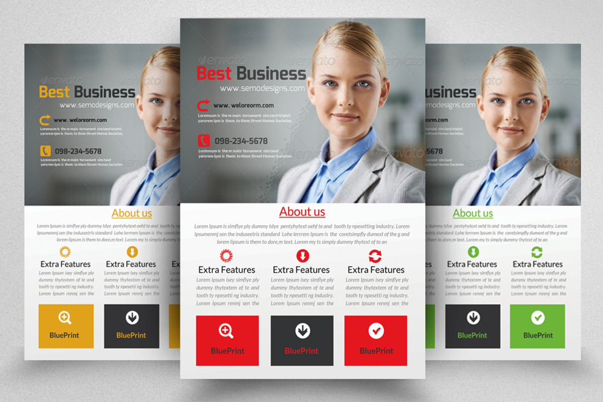 Creative Business Flyer Template, a Flyer Template by Psd Templates (Photo 1 of 3)