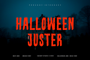 Halloween Juster - Scary Font, a Sans Serif Font by Iqsiart Studio (Thumbnail 1 of 6)