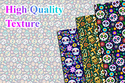 Skull Pattern Digital Paper, a Pattern Graphic by Digital Studio (Thumbnail 2 of 5)