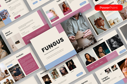 Fungus – Business PowerPoint, a Presentation Template by kreatifreya
