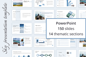 Sky presentation template PowerPoint