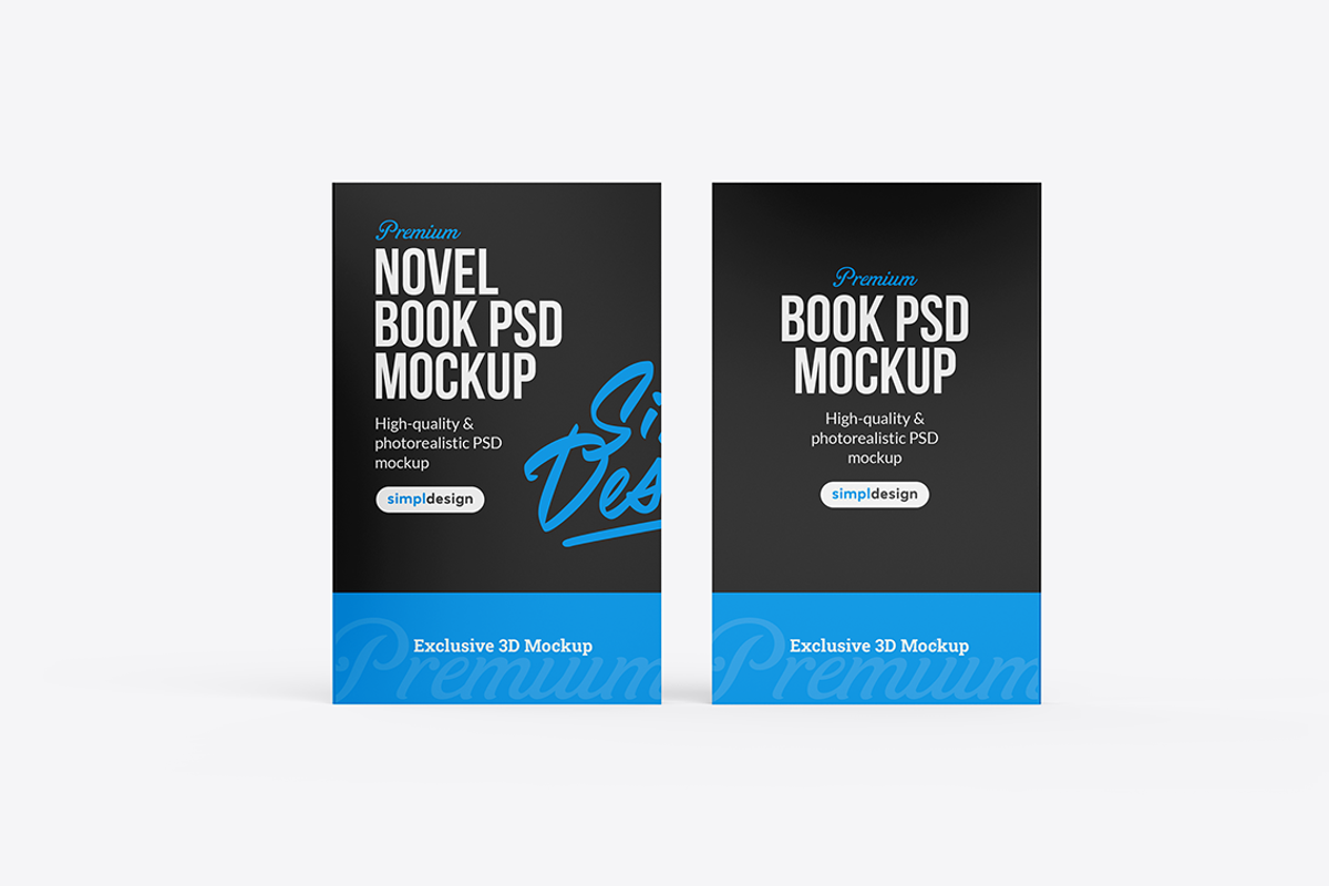 Novel Softcover Book Mockup, a Household Mockup by SimplDesign (Photo 7 of 13)