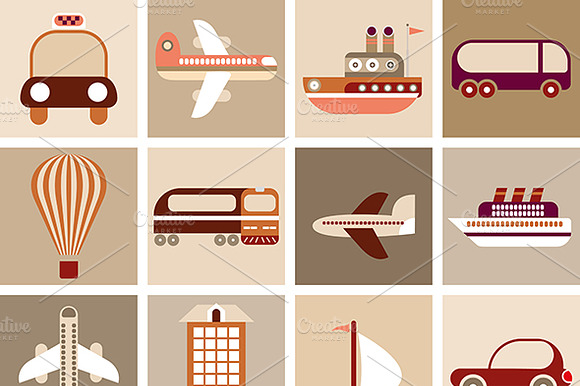 Transport Icon Set