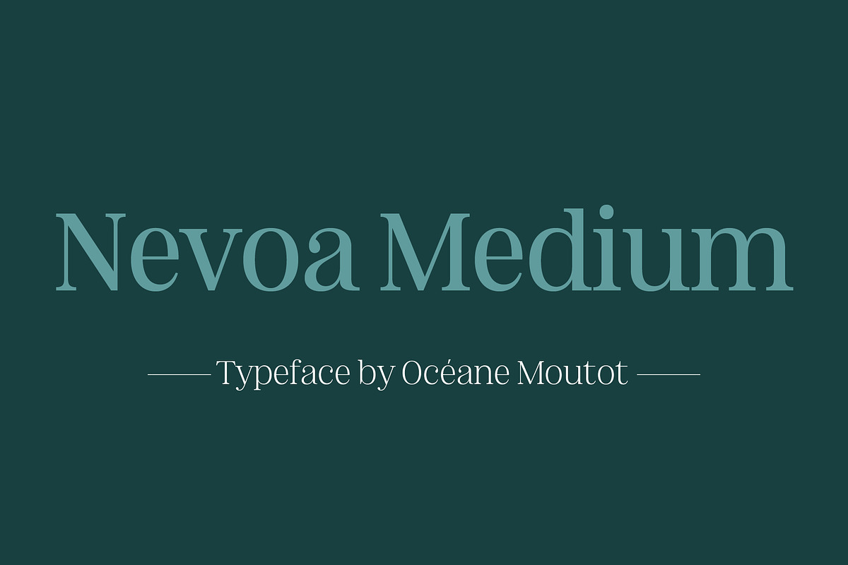 Nevoa Medium, a Script Font by OceaneM (Photo 1 of 7)