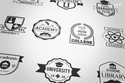 Academic College School Badges Logos, a Branding & Logo Template by Krukowski Graphics (Thumbnail 1 of 5)