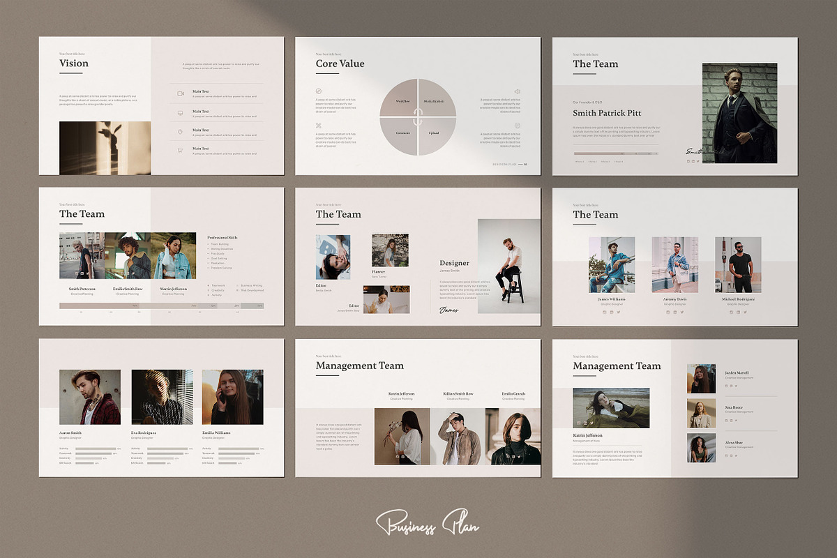 Business Plan Powerpoint Template, a Presentation Template by SlideCo (Photo 14 of 17)